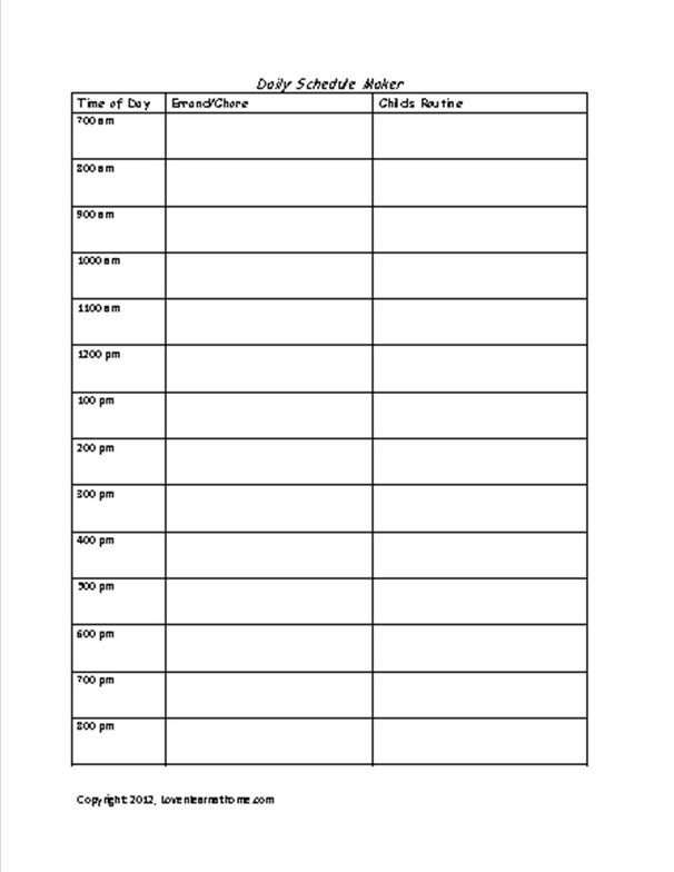 schedule maker